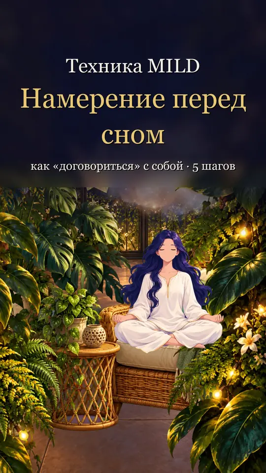Обложка ролика «MILD: намерение перед сном»